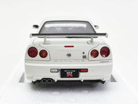 AUTOart 1/18 日産 スカイライン GT-R (R34) Vスペック II ホワイトパール