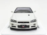 AUTOart 1/18 日産 スカイライン GT-R (R34) Vスペック II ホワイトパール