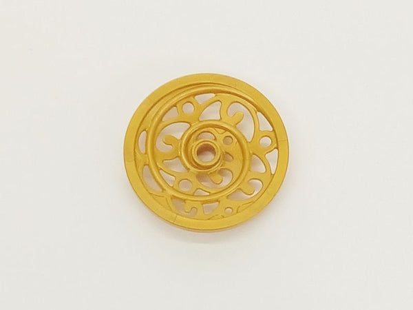 LEGO レゴ パーツ 荷車 オーナメントホイール - 43mm 15744 パールゴールド