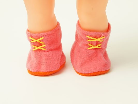 メルちゃん 服・小物 ピンク色の布ブーツ 単品