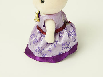 シルバニアファミリー 服・小物 街のドレスアップ パープル 単品