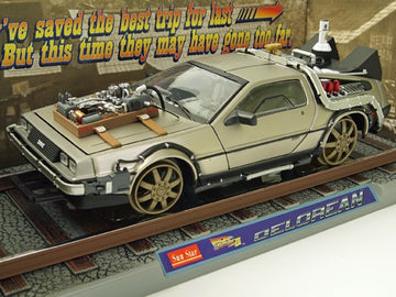 サンスター 1/18 2714 デロリアン バックトゥーザフューチャー パート3 Railroad Version