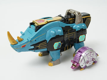 百獣戦隊ガオレンジャー パワーアニマルシリーズ5 ガオライノス&ガオマジロ [箱・説なし/キズあり]