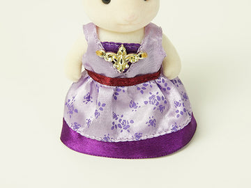 シルバニアファミリー 服・小物 街のドレスアップ パープル 単品